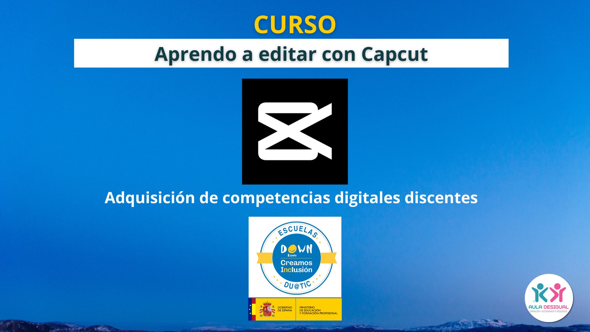 presentación curso capcut para edición de vídeo